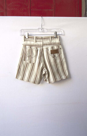 Upcycled Striped Wrangler Shorts image number 3