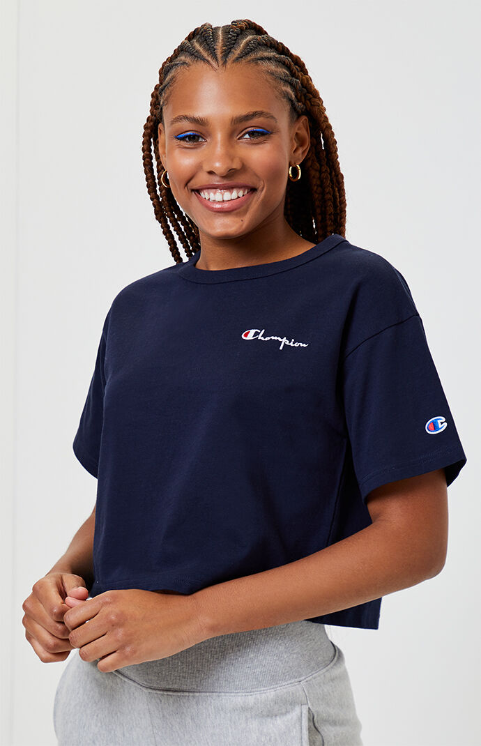 champion cropped t shirt