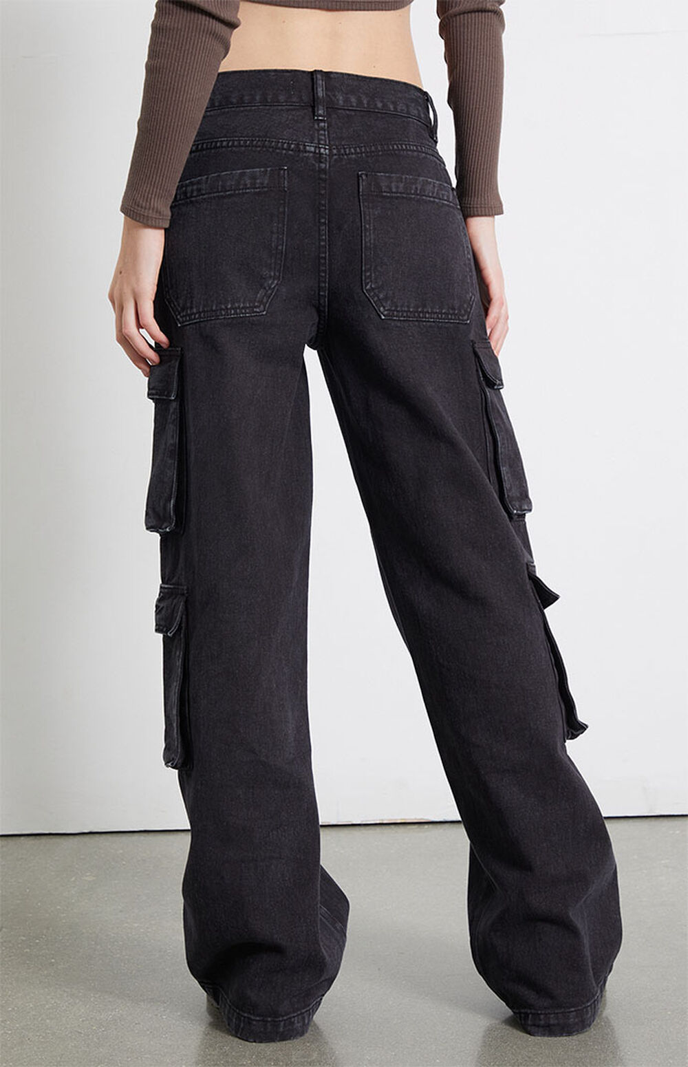 PacSun Black Baggy Cargo Pants PacSun
