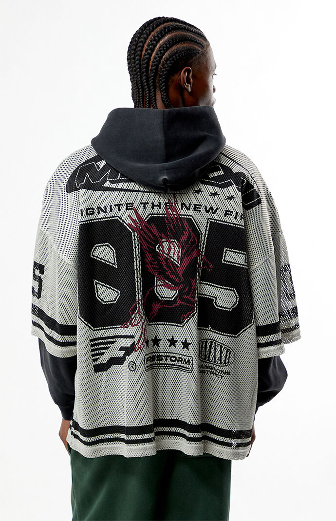 Pacsun Jersey 2fer Hoodie