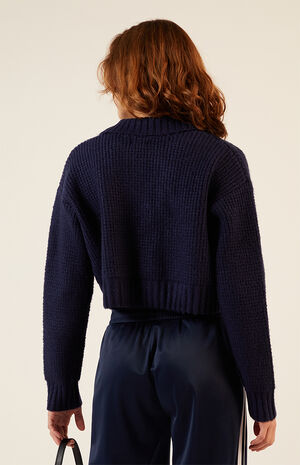 Gabriela Waffle Knit Collared Sweater image number 3