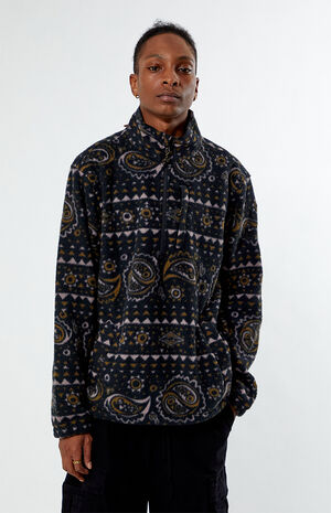 Boundary Half-Zip Mock Neck Fleece Sweatshirt image number 1