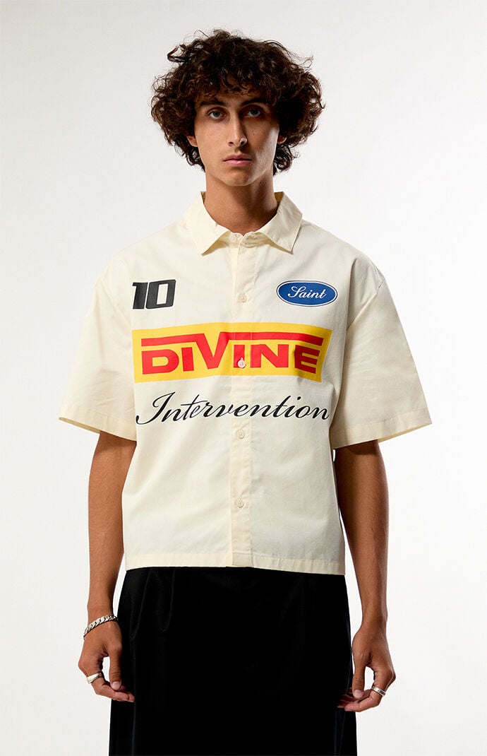 Pacsun Divine Intervention Button-Down Work Shirt