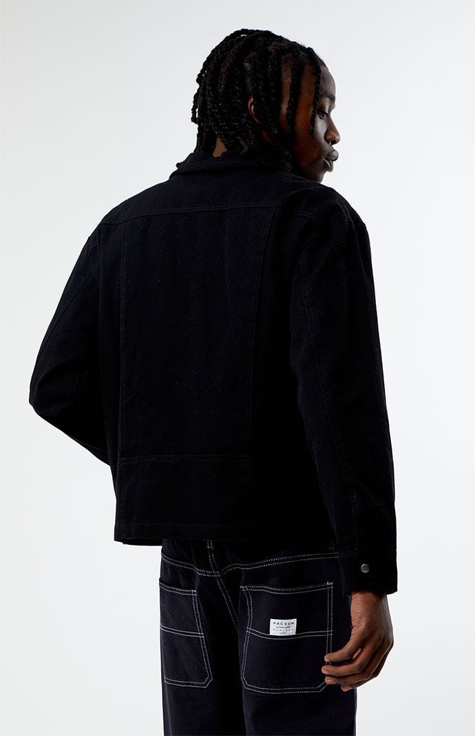 PacSun Patches Black Workwear Jacket PacSun