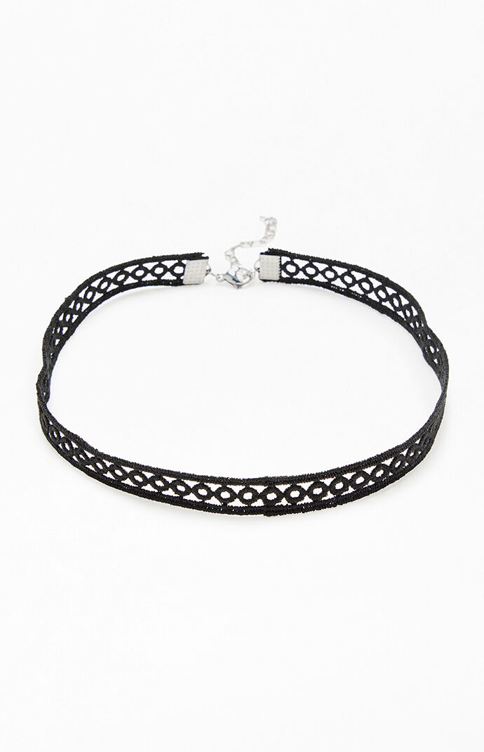 John Galt Woven Circle Choker Necklace