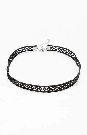 Woven Circle Choker Necklace image number 1