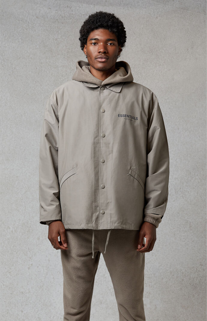 FOG Fear Of God Essentials Taupe Coach Jacket PacSun