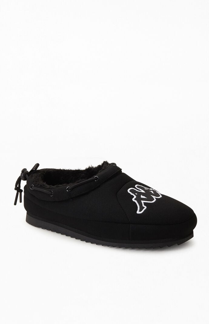 Black Logo Tasin Adjustable Slip-On Shoes