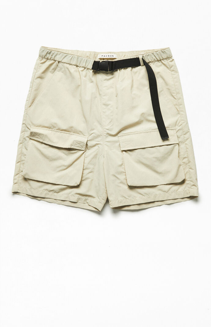 PacSun Khaki Nylon Cargo Shorts | PacSun