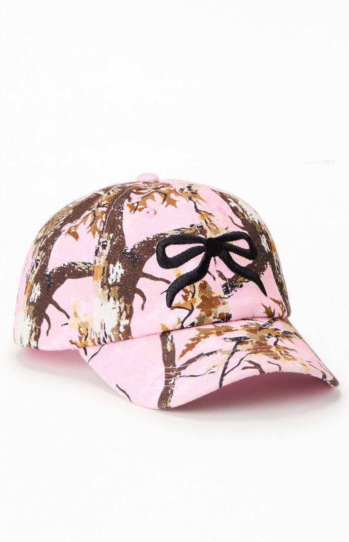 Pacsun Pink Camo Bow Dad Hat | PacSun
