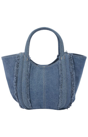 Atlas Frayed Medium Tote Bag image number 6