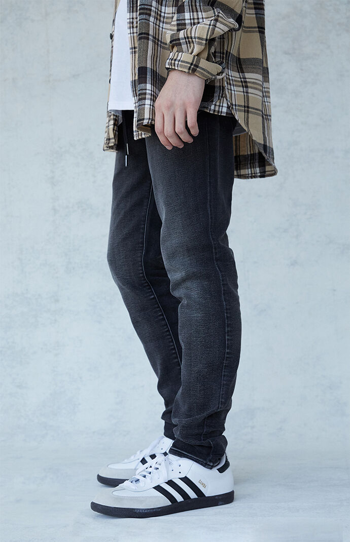 Stacked Skinny Drawcord Jeans