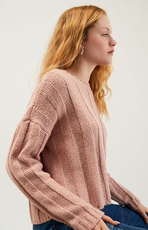 Ribbed Pullover Sweater image number 2