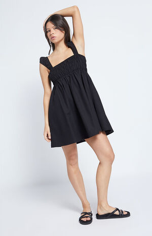 Cap Sleeve Smocked Mini Dress image number 1