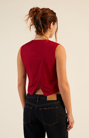 Button Up Asymmetrical Top image number 3