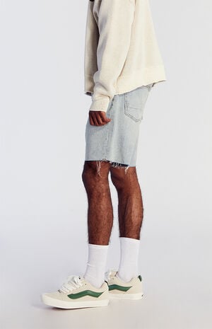 Light Indigo Cutoff Denim Shorts image number 4