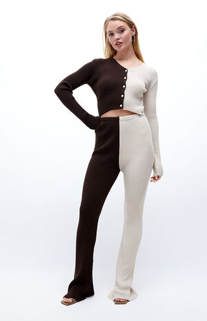 Split Colorblocked Leggings image number 4