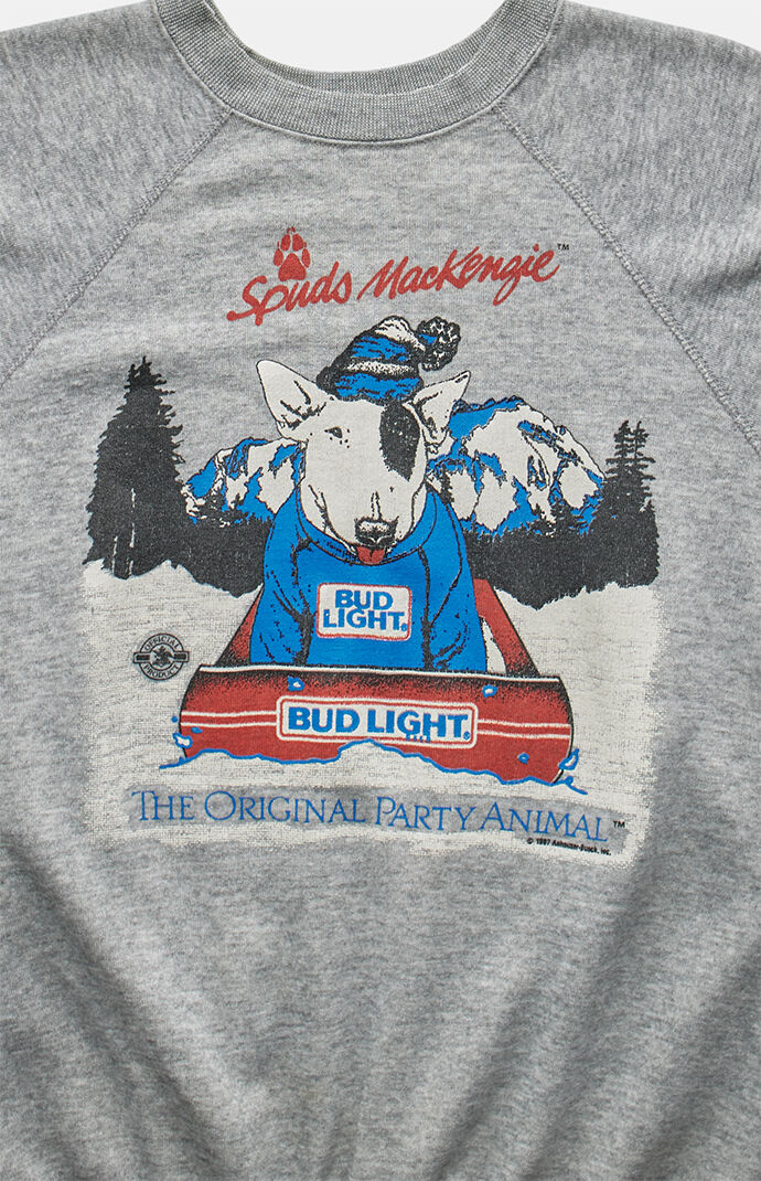 PS VINTAGE '80s Spuds Mackenzie Bud Light Crew Neck Sweatshirt