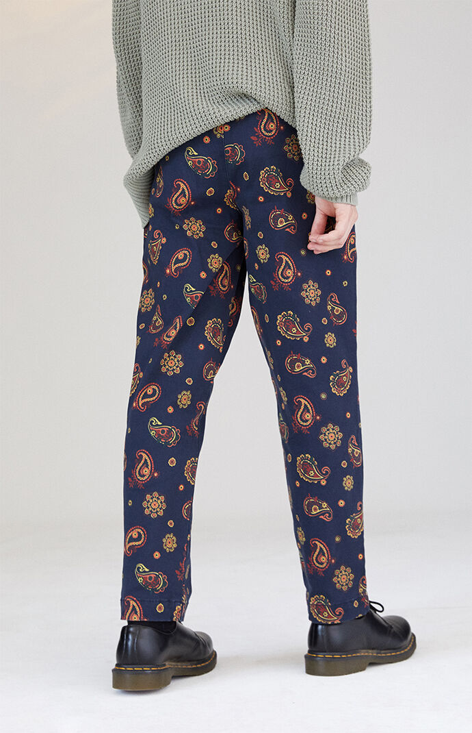 パンツ EXAMPLE PAISLEY PATTERN NYLON PANTS NYLON PANTS – MAYO