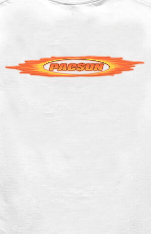 White Flames PacSun Logo T-Shirt image number 4