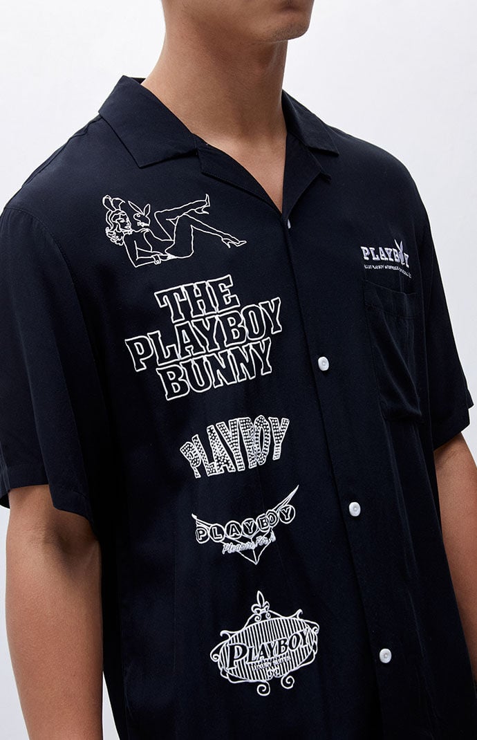 PacSun By PacSun Neon Capital Camp Shirt PacSun