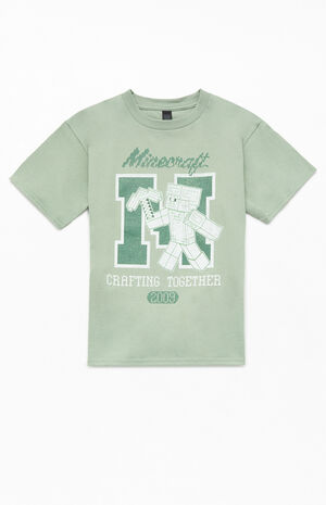 Kids Minecraft Crafting Together T-Shirt image number 1