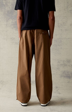 Canvas Brown Parachute Pants image number 4
