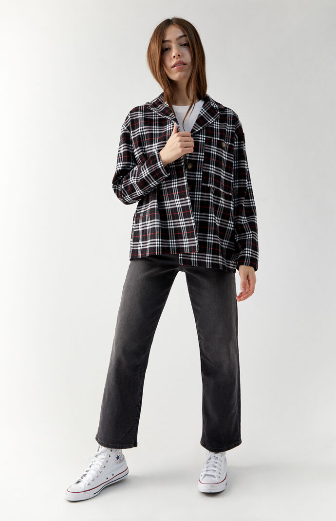 Long Sleeve Boyfriend Flannel Shirt