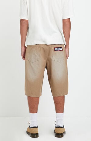 Austin Extreme Baggy Jean Shorts Patch Carpenter Tan image number 4