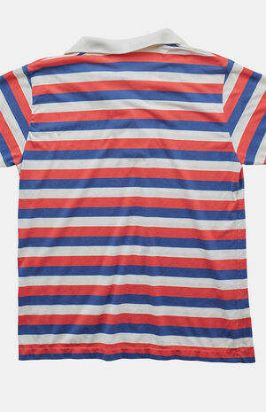'80s Striped Polo Top image number 2