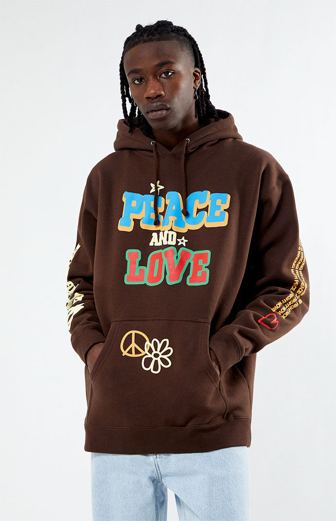Peace and sales love hoodie