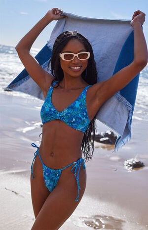 Floral Tie Side Bikini Bottom image number 1