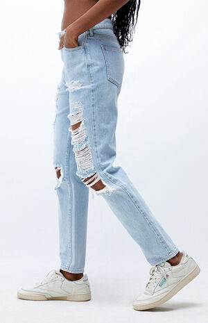 Light Blue Mom Jeans image number 3