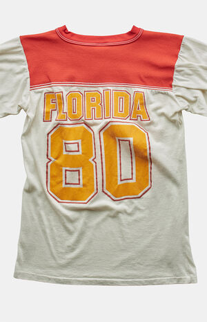 '80s Florida V-neck Graphic T-Shirt image number 2