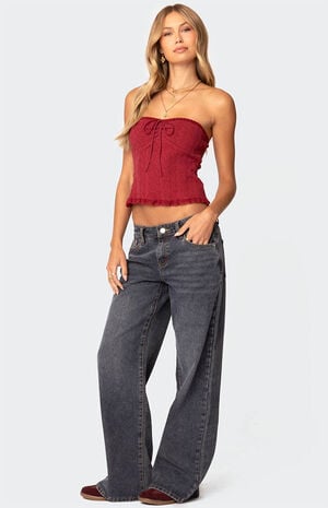 Lacey Knit Tube Top image number 4