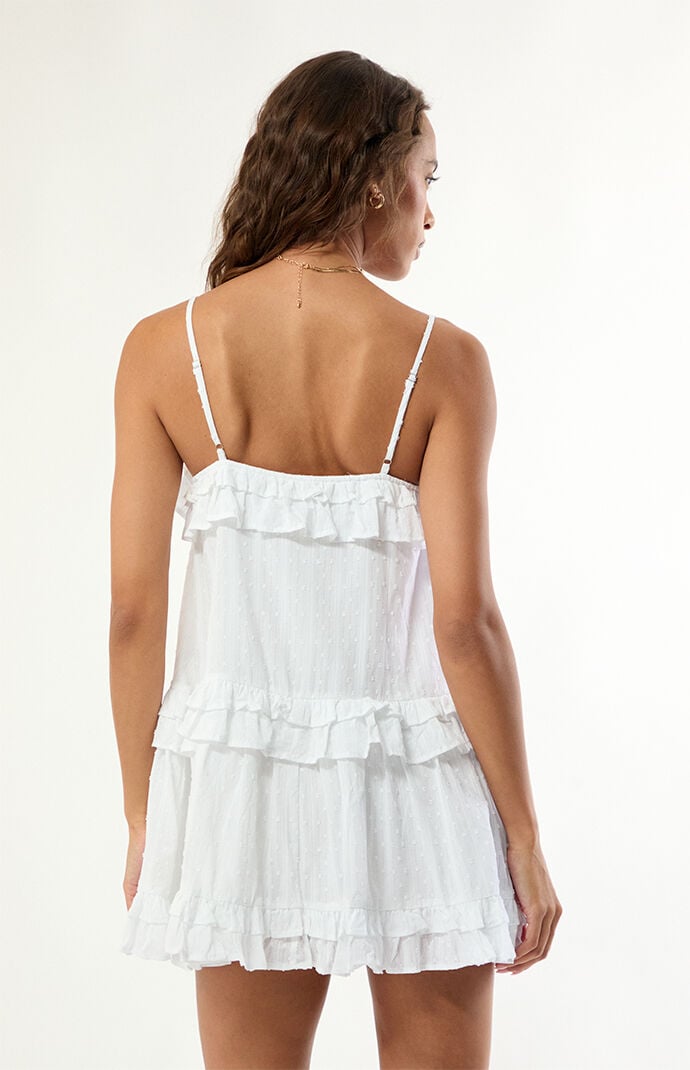 The Frolic Blackberry Eyelet Mini Dress