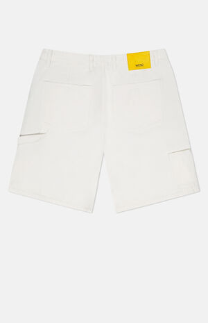 White Carpenter Baggy Shorts image number 2