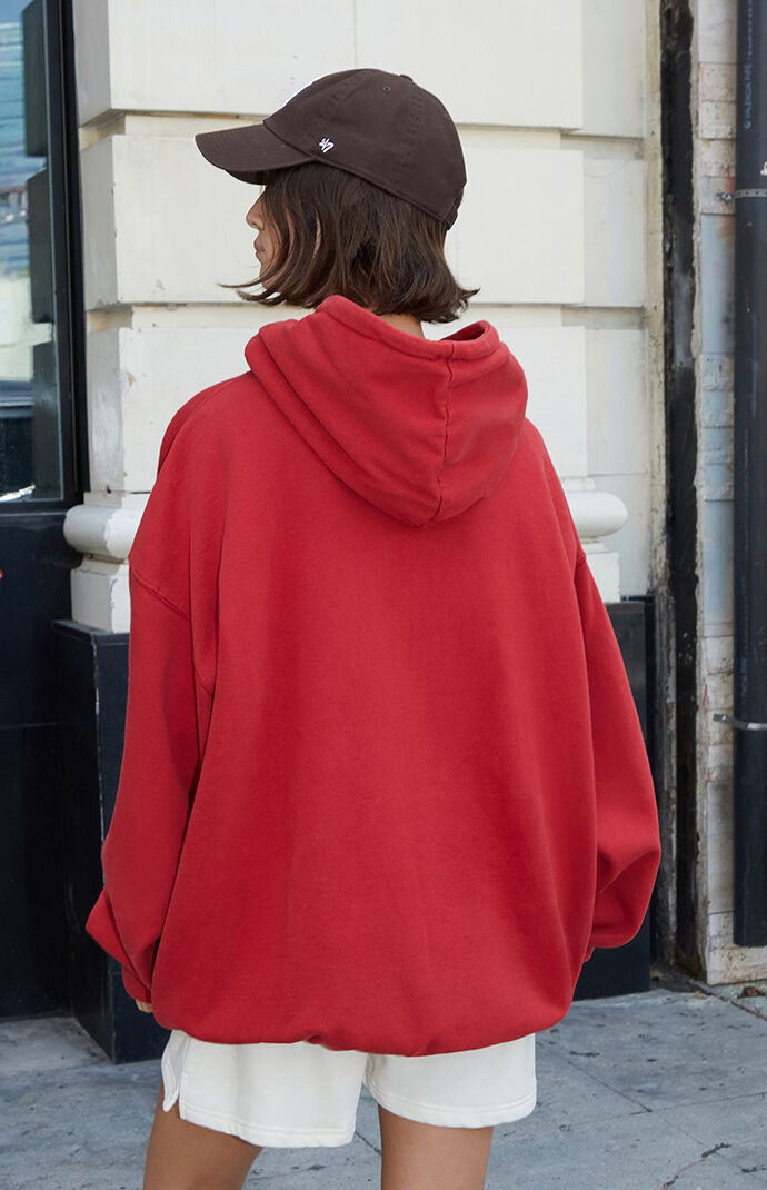 Oversized red hoodie new arrivals