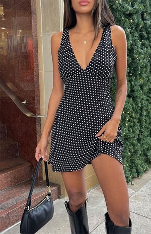 Black & White Nellie Mini Dress Black & White Nellie Mini Dress image number 1