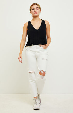 V-Neck Babydoll Tank Top image number 2