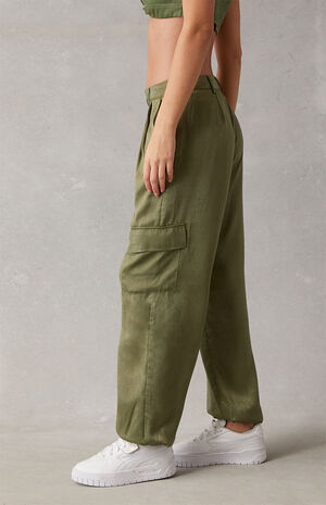 x PacSun Danny Satin Trousers x PacSun Danny Satin Trousers image number 3