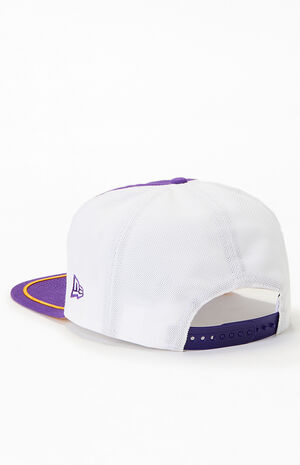 LA Lakers Golfer Snapback Hat image number 3