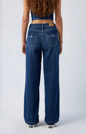 Dark Indigo Cali Boyfriend Jeans image number 4