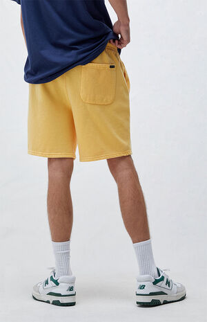Gold Vintage Washed Sweat Shorts image number 4