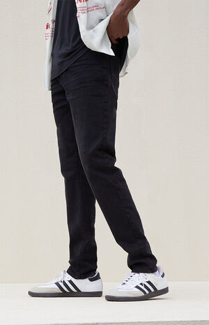 Slim Black Comfort Stretch Jeans image number 3