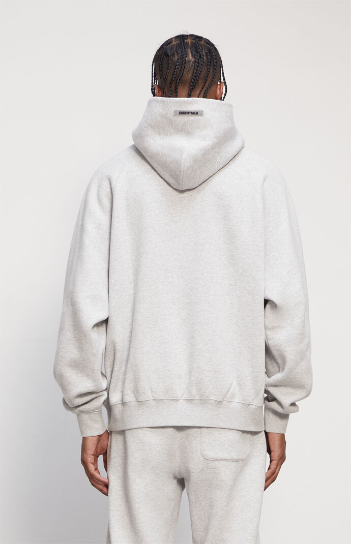 Fear of god essentials core pullover hoodie heather grey