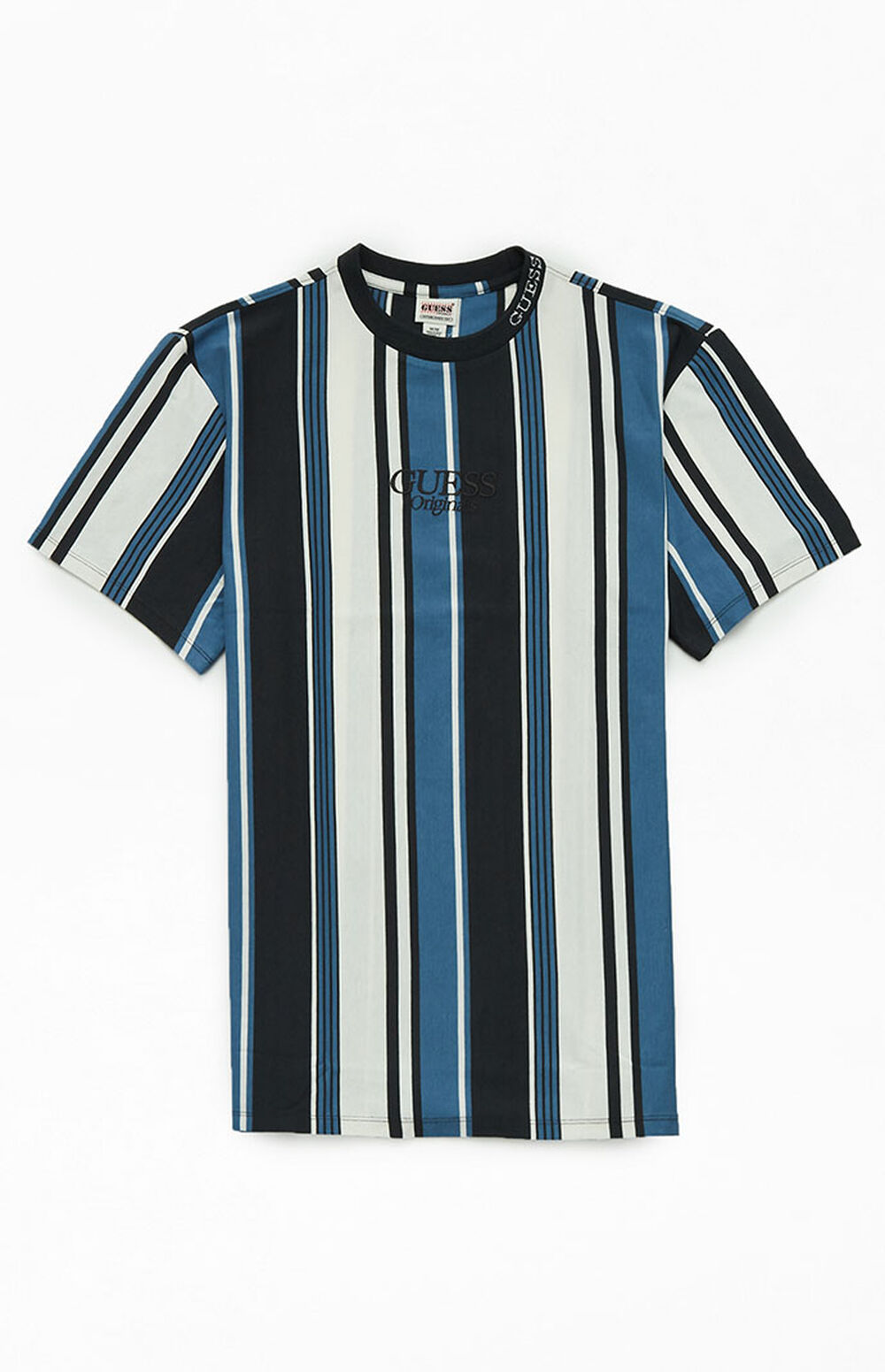 Striped Embroidered T Shirt