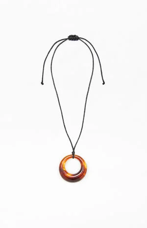 Tortoiseshell Charm Necklace image number 1