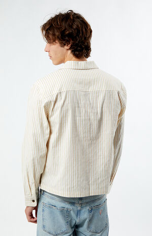 Long Sleeve Stripe Camp Shirt image number 4