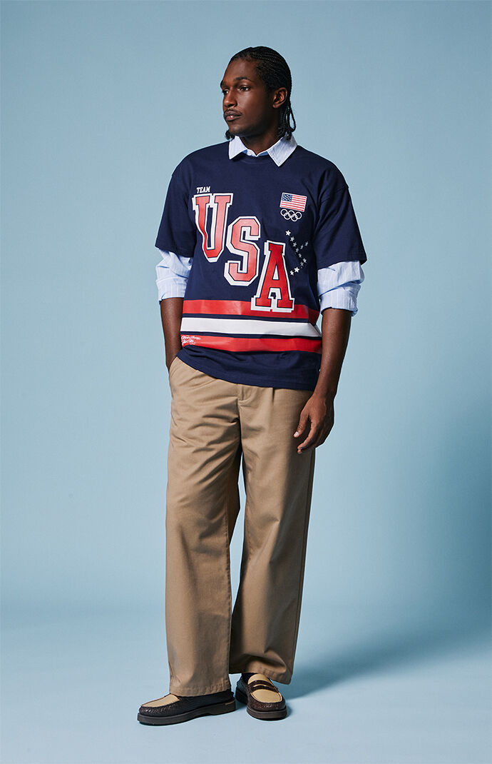 Olympics Navy Milano Cortina Team USA Dream Jersey T-Shirt